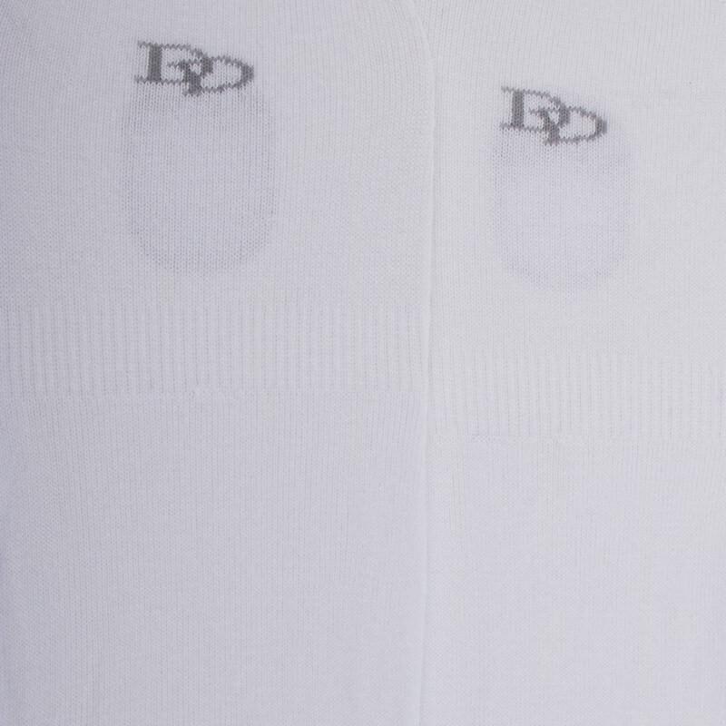Doré Doré Chaussettes Invisibles Homme En Coton égyptien Et Bandes Anti-glisse - Blanc