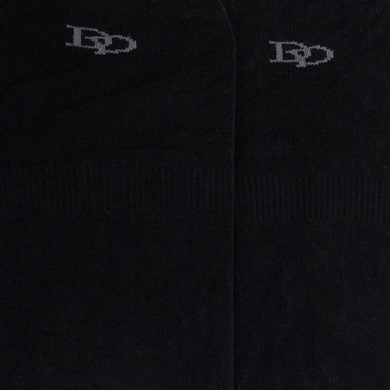 Doré Doré Chaussettes Invisibles Homme En Fil D'écosse Et Bandes Anti-glisse - Noir