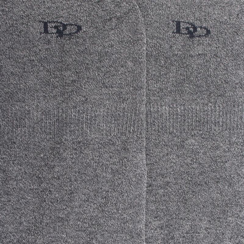 Doré Doré Chaussettes Invisibles Homme En Fil D'écosse Et Bandes Anti-glisse - Gris