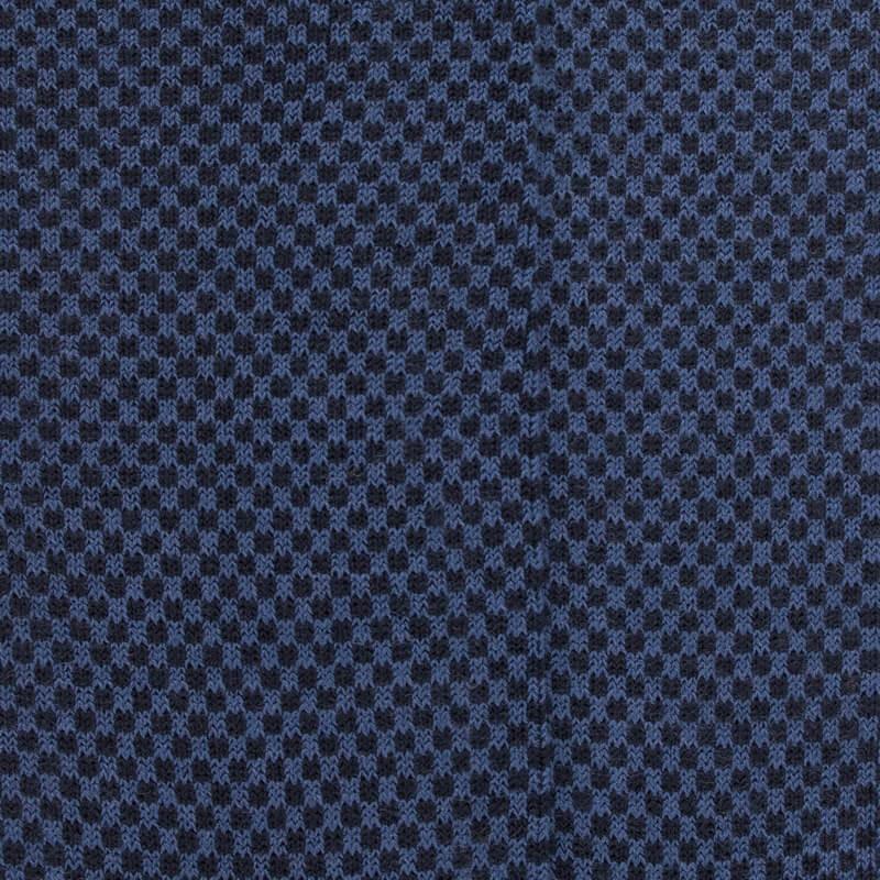 Doré Doré Chaussettes Laine à Motifs Géométrique - Bleu Marine