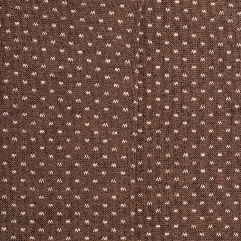 Doré Doré Chaussettes Longues En Laine Pour Femmes Avec Motifs à Tirets - Bois