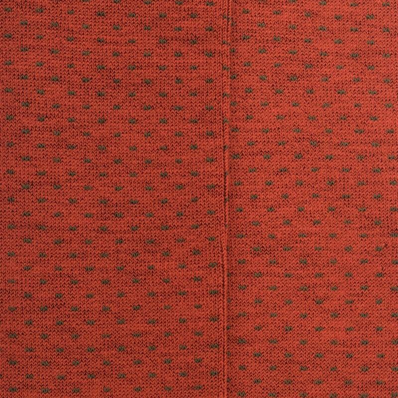 Doré Doré Chaussettes Longues En Laine Pour Femmes Avec Motifs à Tirets - Orange Henné