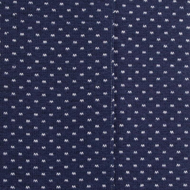 Doré Doré Chaussettes Longues En Laine Pour Femmes Avec Motifs à Tirets - Bleu Caban