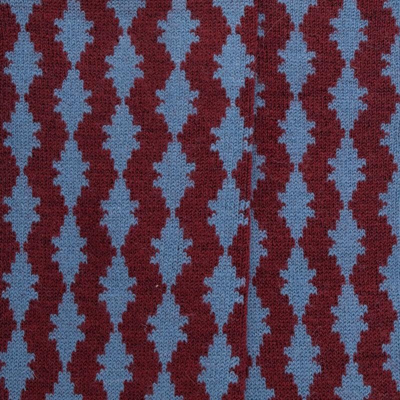 Doré Doré Chaussettes Longues Pour Femmes En Laine à Motifs étoilés - Rouge Pommard