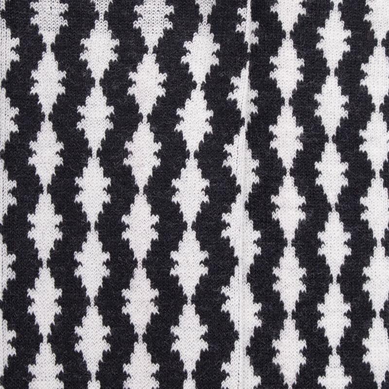 Doré Doré Chaussettes Longues Pour Femmes En Laine à Motifs étoilés - Gris Anthracite