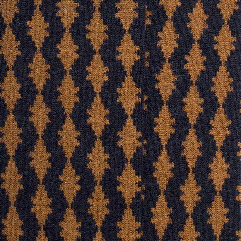 Doré Doré Chaussettes Longues Pour Femmes En Laine à Motifs étoilés - Bleu Corsaire