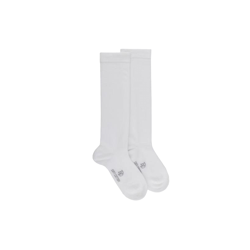 doré doré Chaussettes longues Soft Coton pour enfants en coton égyptien - Blanc
