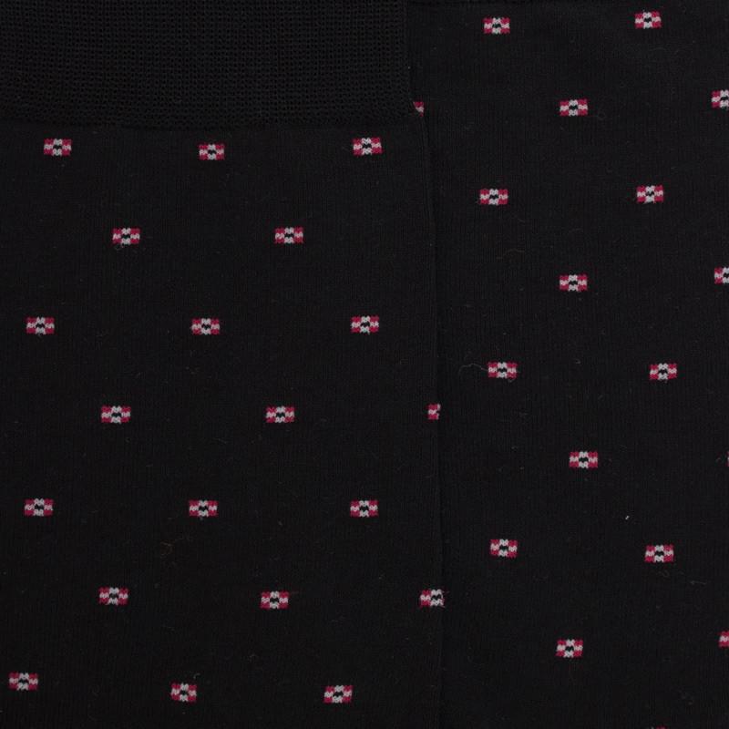 Doré Doré Chaussettes Pour Hommes En Fil D'Ecosse à Motifs De Cravate - Noir