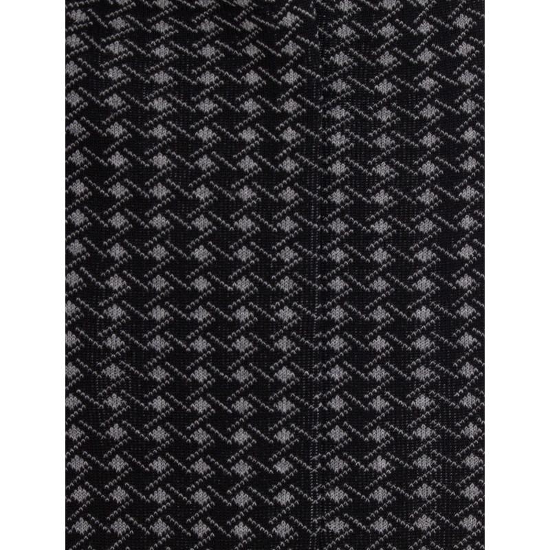 Doré Doré Chaussettes Pour Hommes En Fil D'Ecosse à Motifs Géométriques - Noir