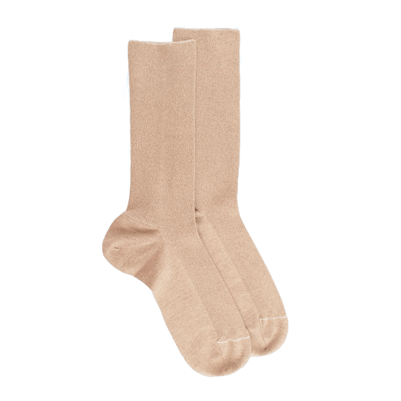 Doré Doré Chaussettes Sans Bord élastique En Coton égyptien - Spécial Jambes Sensibles - Corde
