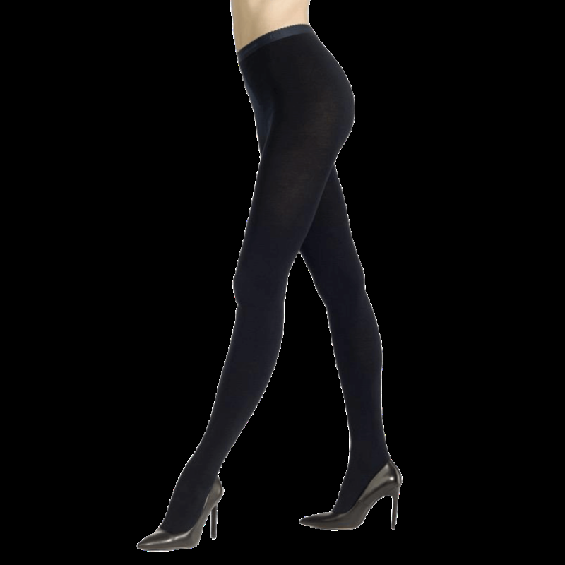 doré doré Collant DD inséparable en laine mérinos et coton doux - Bleu marine