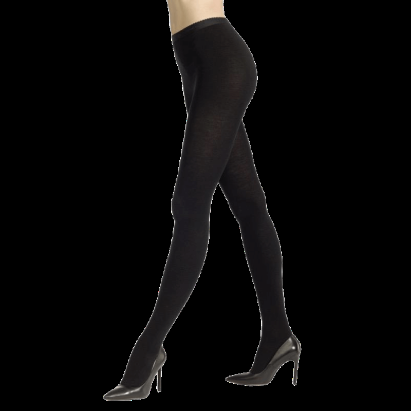 doré doré Collant DD Inséparable en laine mérinos et coton doux - Noir