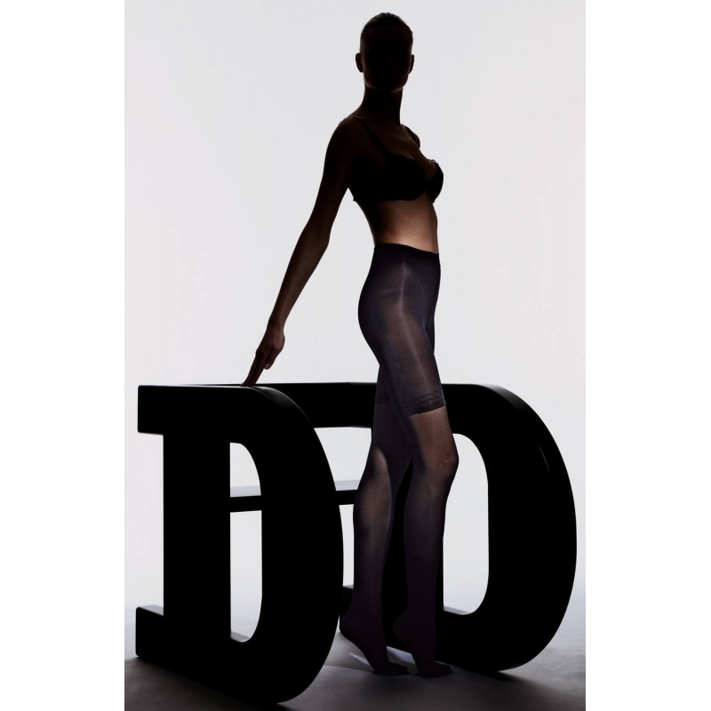 Doré Doré Collant DD Satiné Semi-opaque 40 Deniers - Noir