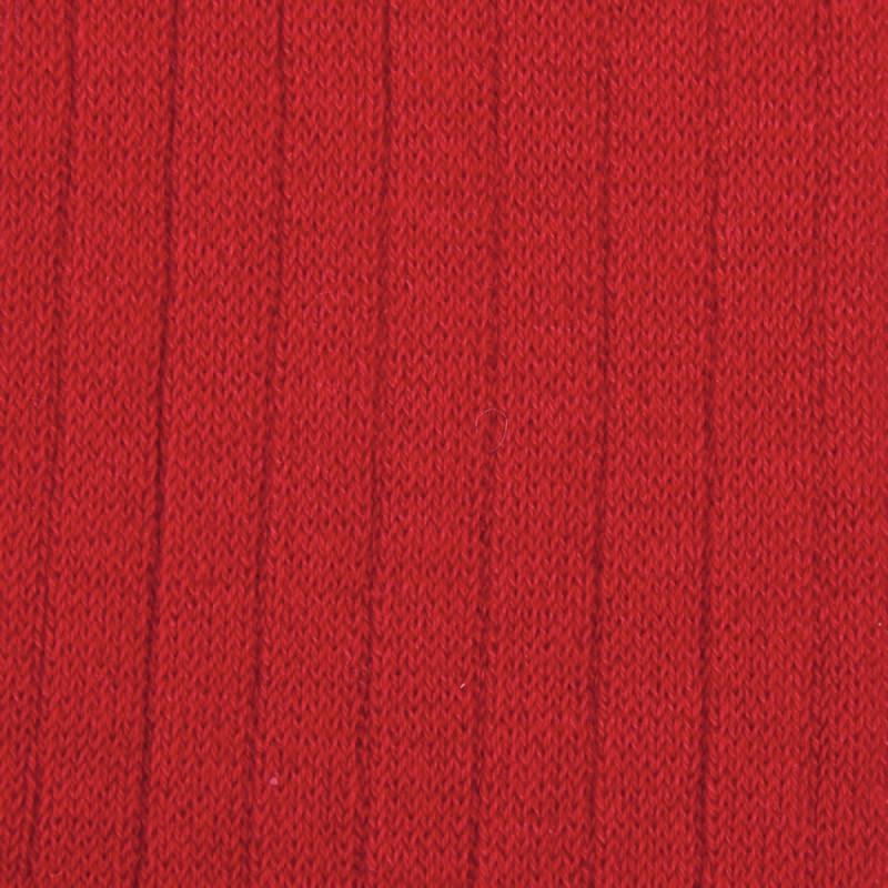 Doré Doré Collant Enfant Côtelé En Coton Doux - Rouge Ponceau