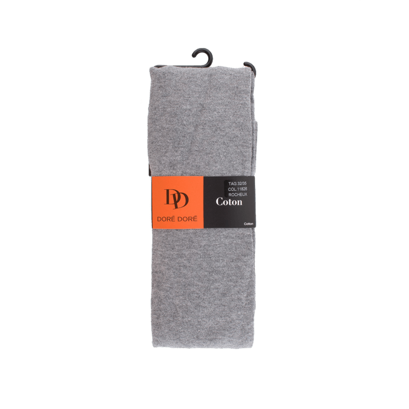 Doré Doré Collant Enfant Maille Jersey En Coton Doux - Gris Rocheux
