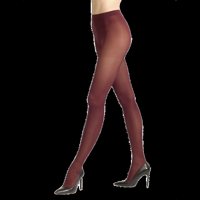 doré doré Collant fantaisie opaque Coloré 50 deniers - Aubergine