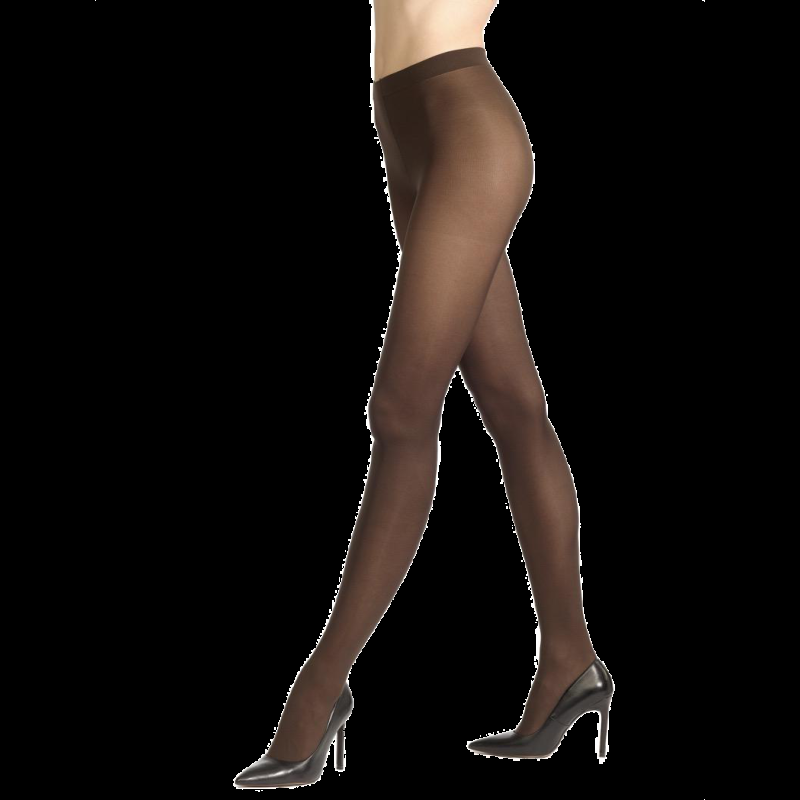 doré doré Collant fantaisie opaque Coloré 50 deniers - Chocolat