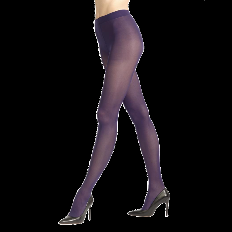 Doré Doré Collant Fantaisie Opaque Coloré 50 Deniers - Violet Byzance