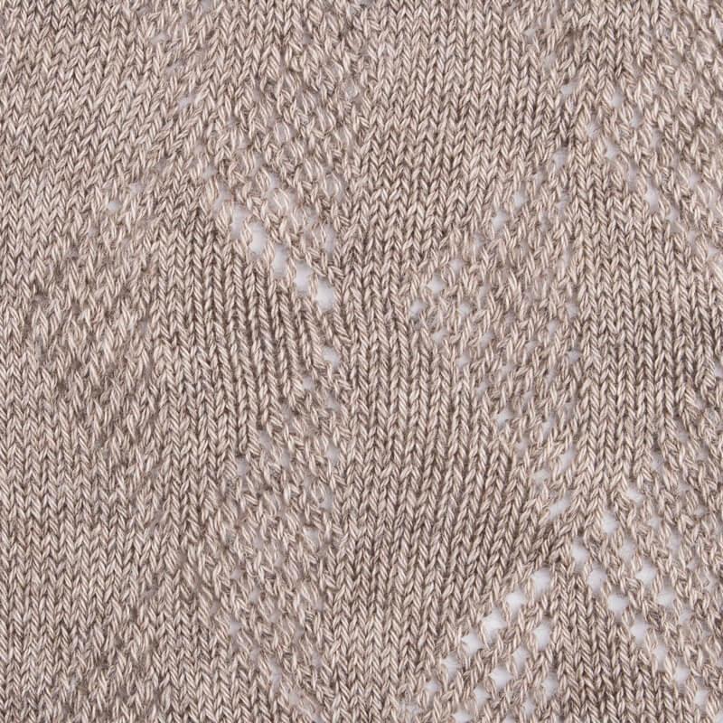 Doré Doré Collant Femme En Coton égyptien Et Cachemire Uni Ajouré - Beige Sahara