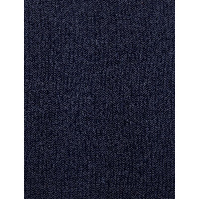Doré Doré Collants En Coton Maille Unie - Bleu Marine