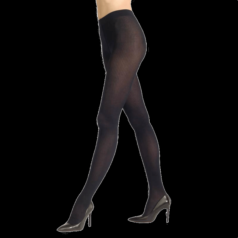 Doré Doré Collants Fantaisie Avec Rayures Verticales - Bleu Foncé 80 Deniers