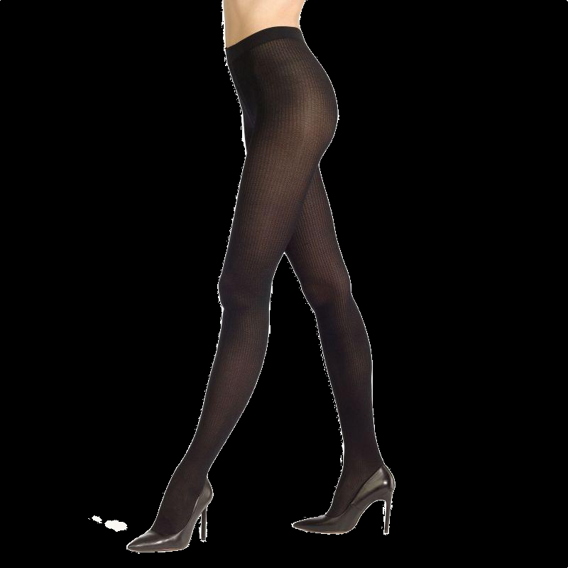 Doré Doré Collants Fantaisie Avec Rayures Verticales - Noir 80 Deniers