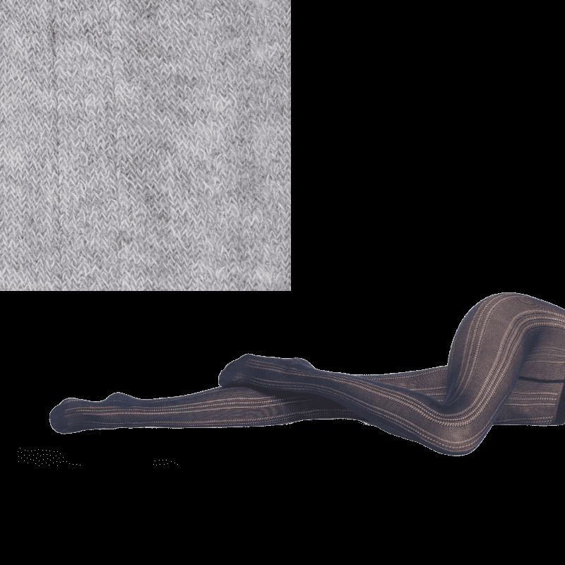 doré doré Collants femme ajourés en coton à motifs rayures verticales - Gris Rocheux