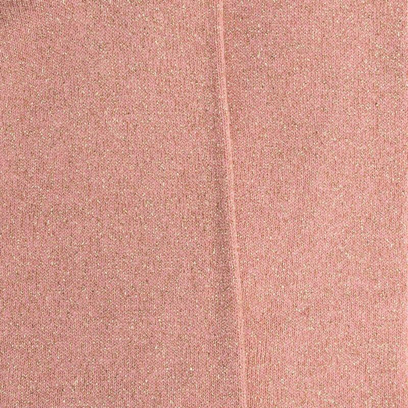 Doré Doré Collants Pour Enfants En Coton Effet Brillant - Rose Praline