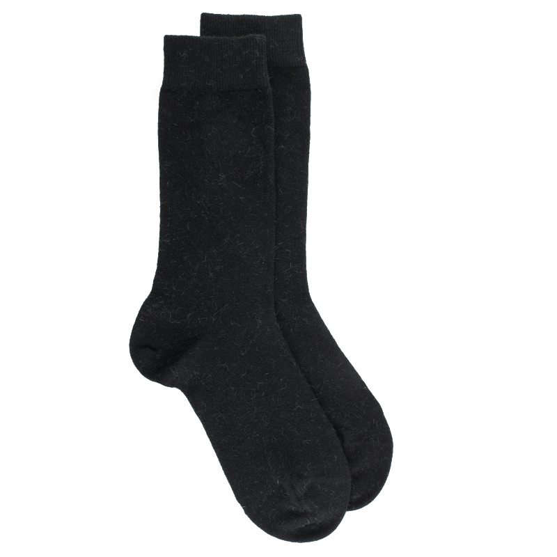 doré doré Chaussettes femme Tendresse Angora - Noir
