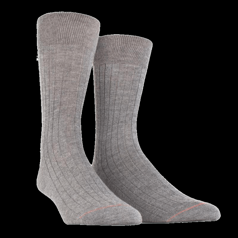 doré doré Chaussettes homme cachemire et soie - Gris