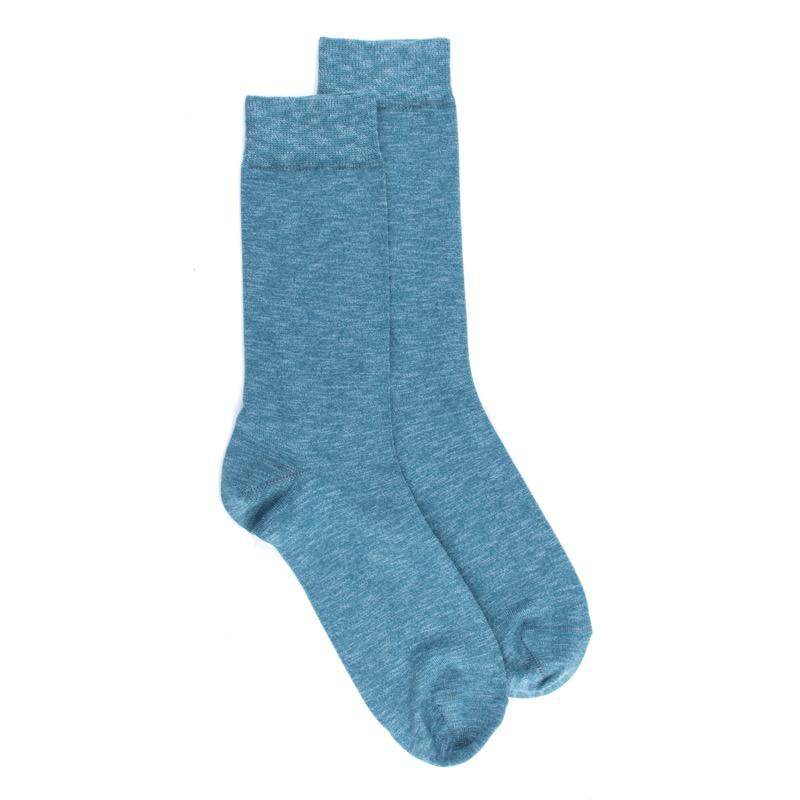 Doré Doré Chaussettes Homme En Coton Chiné - Bleu
