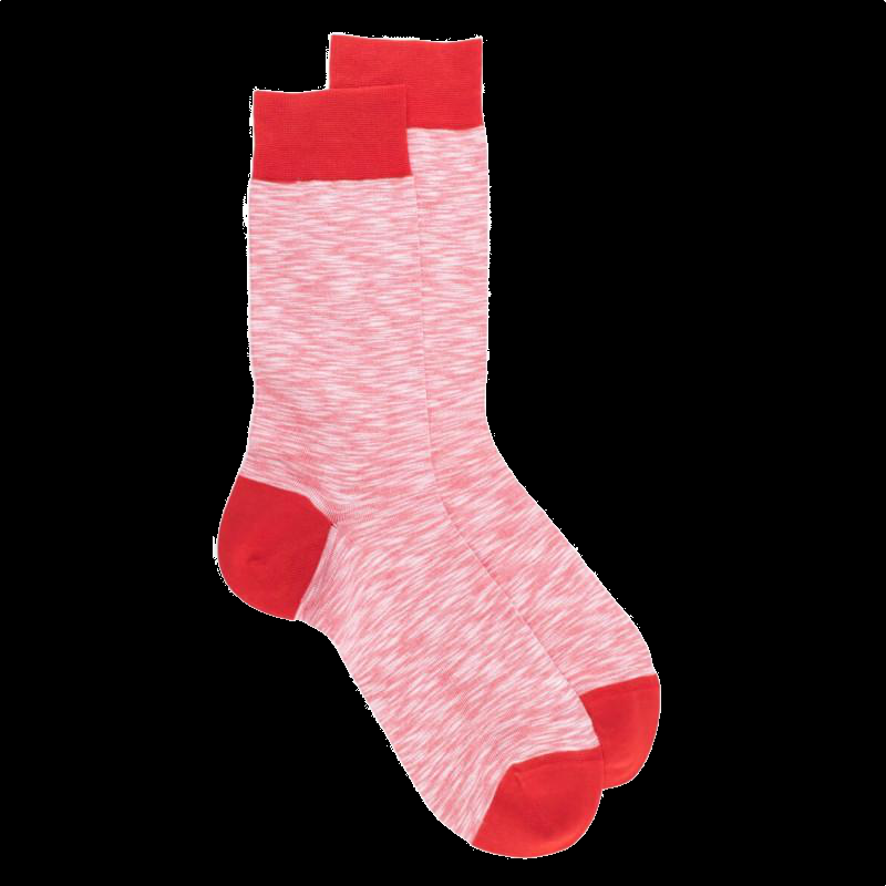 doré doré Chaussettes homme en coton chiné - Rose