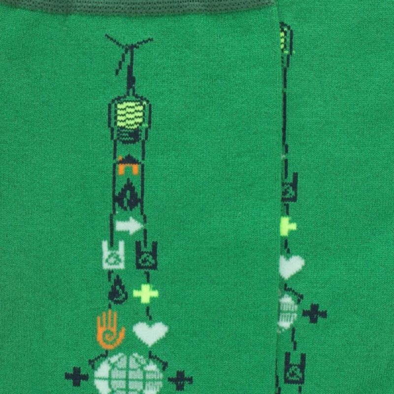 Doré Doré Chaussettes Homme LOVE GREEN - Vert