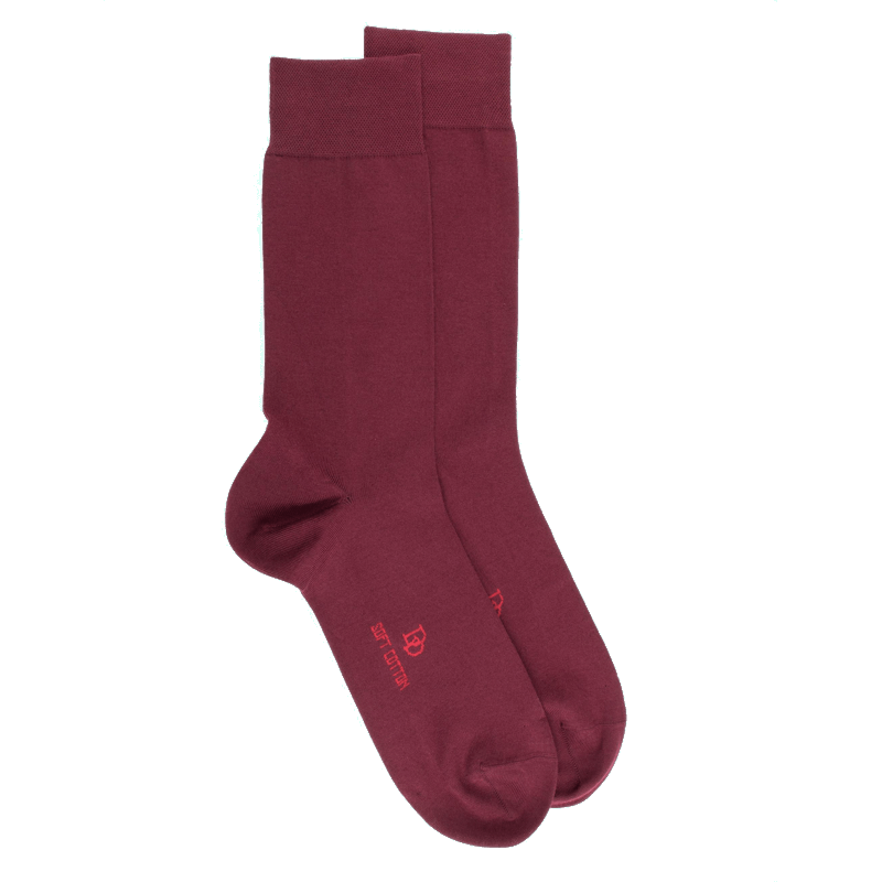 doré doré Chaussettes homme Soft Cotton - Aubergine