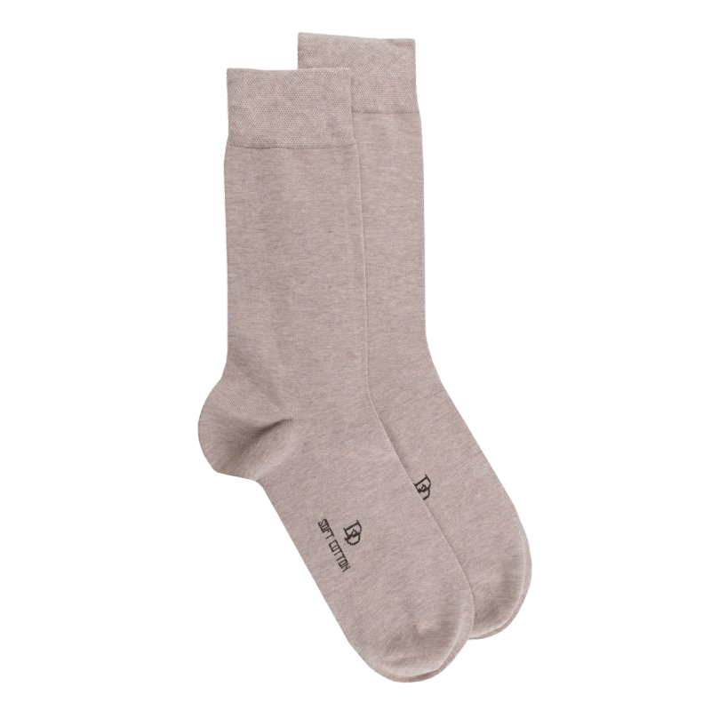 Doré Doré Chaussettes Homme Soft Cotton - Beige
