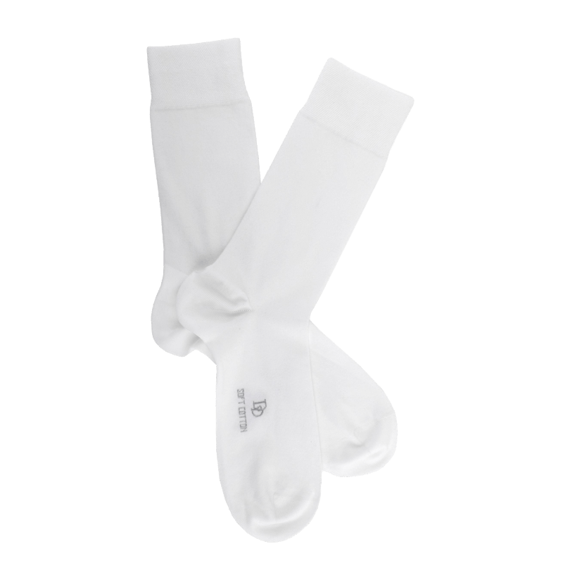 doré doré Chaussettes homme Soft Cotton - Blanc