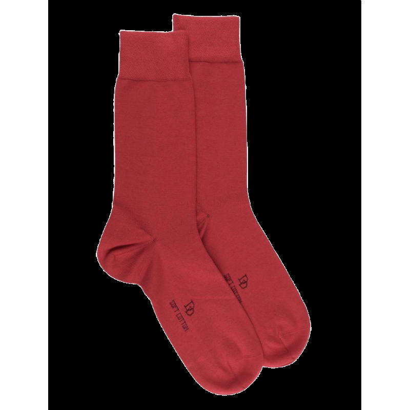 Doré Doré Chaussettes Homme Soft Cotton - Brique