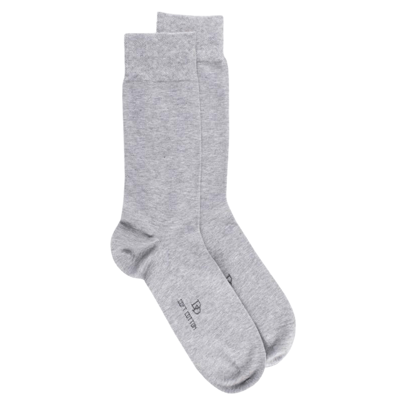 Doré Doré Chaussettes Homme Soft Cotton - Gris Clair