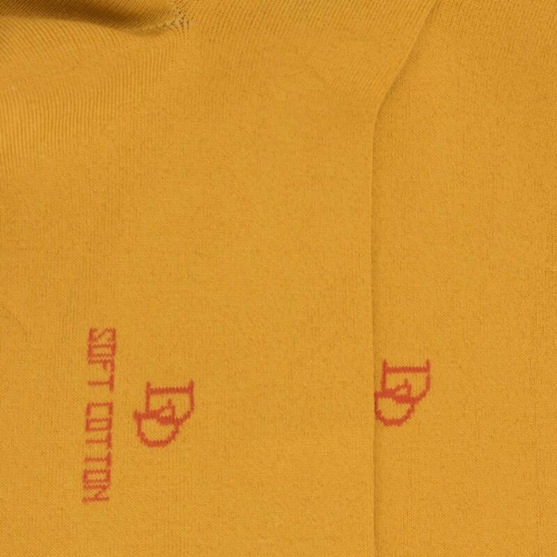 Doré Doré Chaussettes Homme Soft Cotton - Moutarde