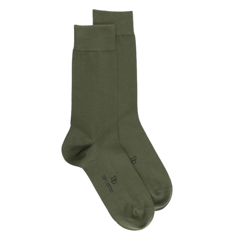 Doré Doré Chaussettes Homme Soft Cotton - Vert