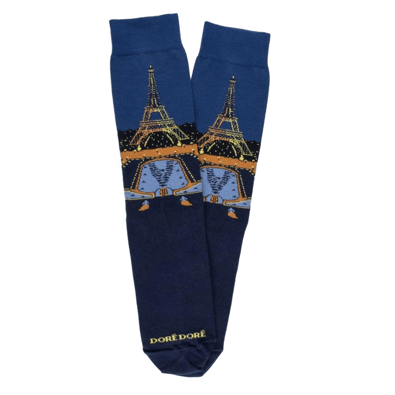 doré doré Chaussettes Tour Eiffel