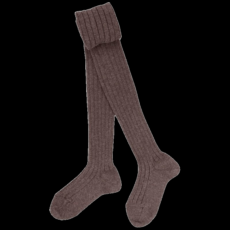 Doré Doré Collant Enfant Côtelé En Coton Doux - Brun