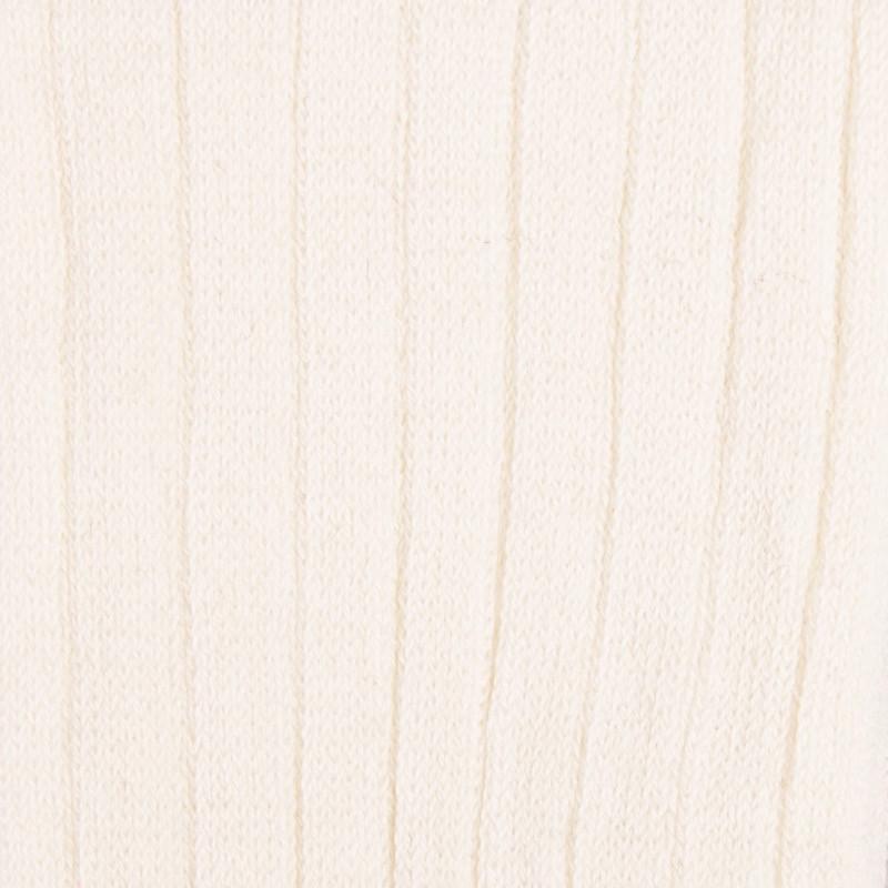 Doré Doré Collant Enfant Côtelé En Coton Doux - Ecru