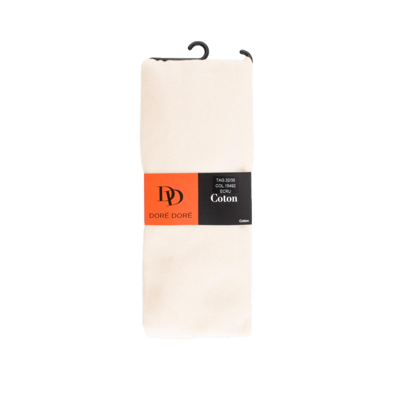 Doré Doré Collant Enfant En Coton Doux - Écru