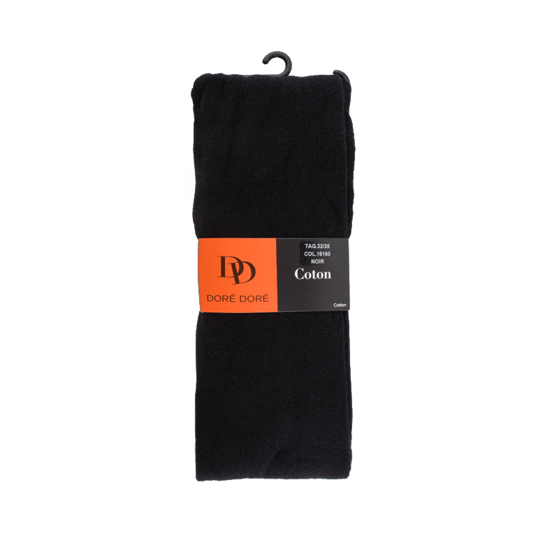 Doré Doré Collant Enfant En Coton Doux - Noir