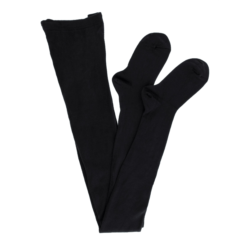 doré doré Collant enfant en coton doux - Noir