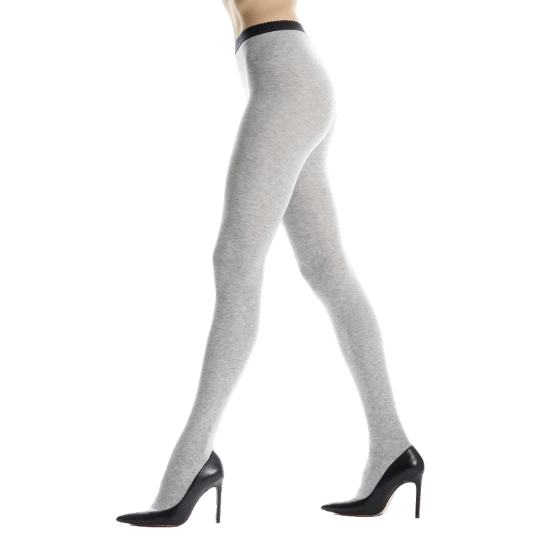 Doré Doré Collant Femme En Coton - Gris Rocheux