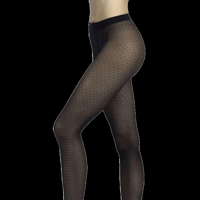 Doré Doré Collants Fantaisie Texturés - Bleu Foncé