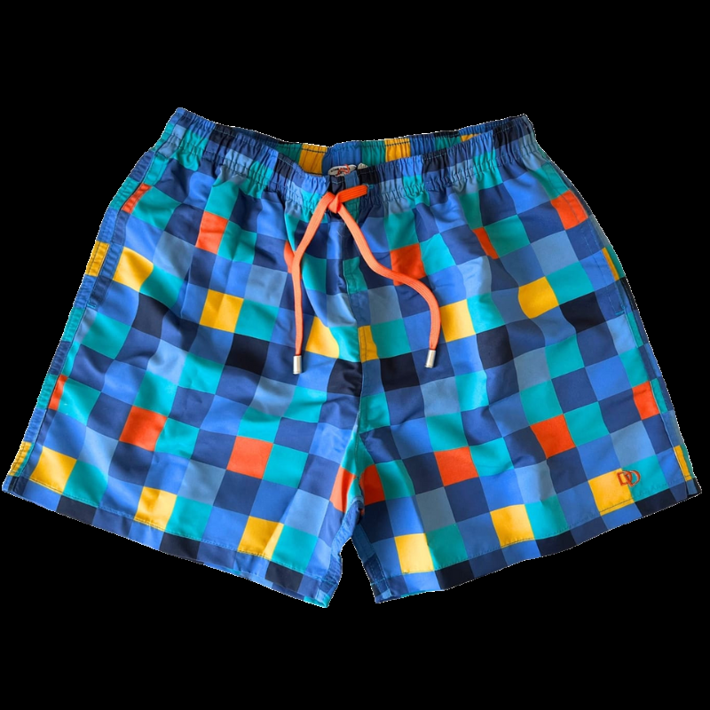 Doré Doré Maillot De Bain Enfant échiquier - Bleu