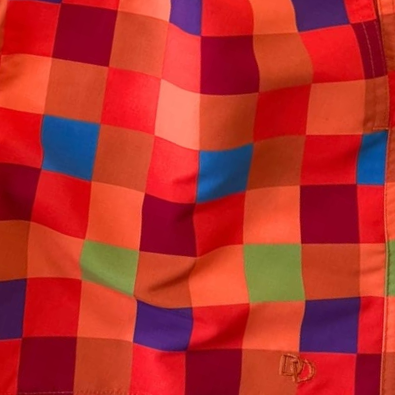 Doré Doré Maillot De Bain Enfant échiquier - Orange
